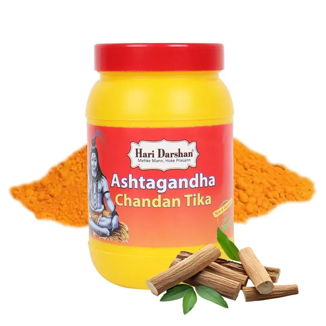 Hari Darshan Ashtagandha Chandan Tika em Pó 8 Ervas
